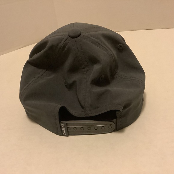 Cuater Travis Mathew Flex Fit Tech Golf Hat Gray With White Logo SnapBack Cap - Picture 12 of 16